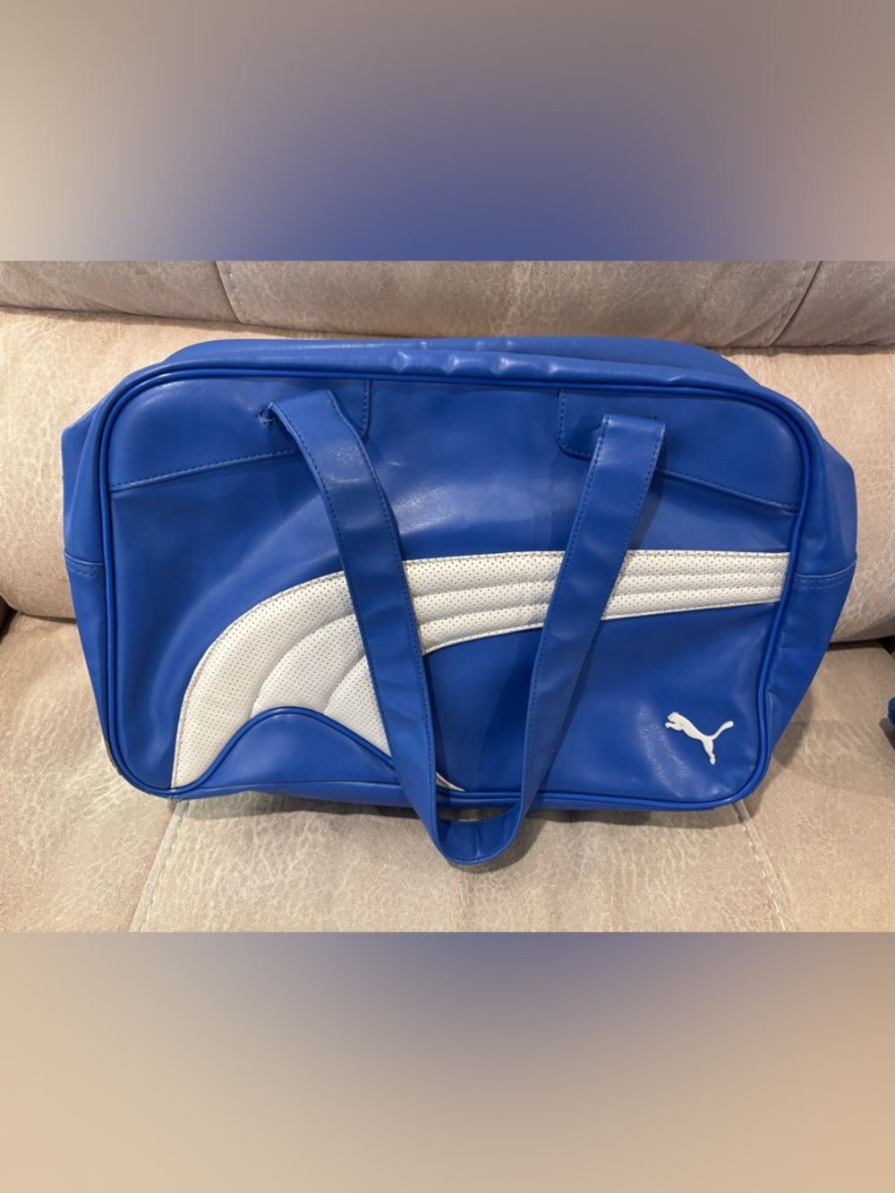 Puma Royal Blue and White Sport Tote